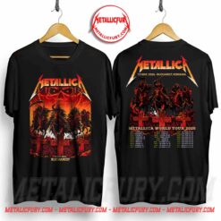 Metallica Bucharest Pop-Up Shop Setlist Backprint T-Shirt M72 Romania 2026