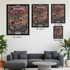 Metallica M72 Athens 2026 Pop-up Shop Poster - Olympic Stadium, Greece - European Tour on May 9 2026
