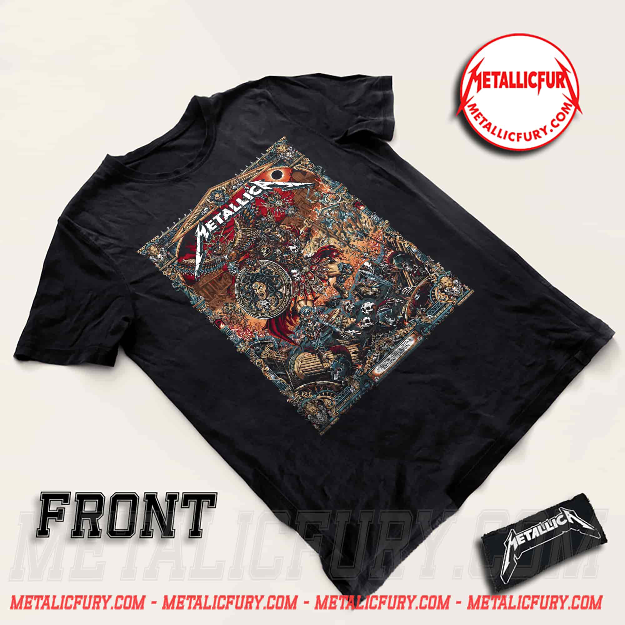 Metallica M72 Athens 2026 Pop-up Shop T-Shirt at Olympic Stadium, Greece - European Tour on May 9, 2026