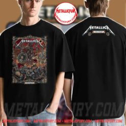 Metallica M72 Athens 2026 Venue Merch Tee - Olympic Stadium , Greece Two Sided T-Shirt