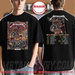 Metallica M72 Athens Pop-Up Merch Double-Sided T-Shirt - Olympic Stadium, Greece, May 9 2026