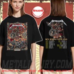 Metallica M72 Athens Pop-Up Merch Double-Sided T-Shirt - Olympic Stadium, Greece, May 9 2026