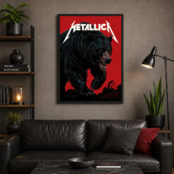 Metallica M72 Berlin 2026 German Bear Poster – May 30 at Olympiastadion, Germany