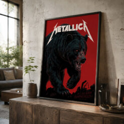 Metallica M72 Berlin 2026 German Bear Poster – May 30 at Olympiastadion, Germany