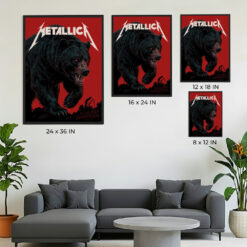 Metallica M72 Berlin 2026 German Bear Poster – May 30 at Olympiastadion, Germany