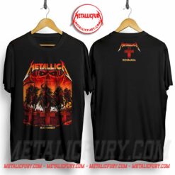 Metallica M72 Bucharest Double-Sided Pop-Up Shop T-Shirt – Arena Nationala, Romania – The Four Horsemen