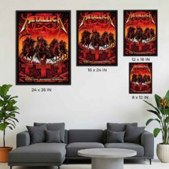 Metallica M72 Bucharest Pop-Up Shop Poster | Arena Națională, Romania, May 13, 2026 | Art by Maxx 242