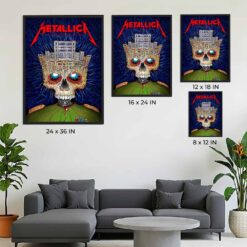 Metallica M72 Bucharest Poster at Arena Națională, Romania by Matei Apostolescu