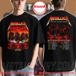 Metallica M72 Bucharest Romania 2026 The Four Horsemen Double-Sided Pop-Up Shop T-Shirt