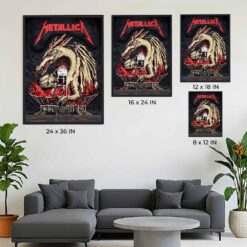 Metallica M72 Chorzów 2026 Poster – May 19, 2026 at Stadion Slaski, Poland – Smok Wawelski (Wawel Dragon)