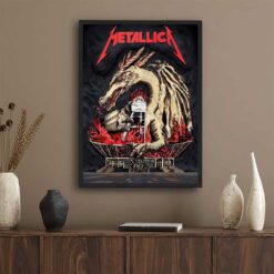 Metallica M72 Chorzów 2026 Poster May 19 2026 at Stadion Slaski, Poland Smok Wawelski Wawel Dragon