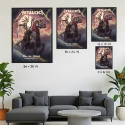 Metallica M72 Chorzów Poland Pop-Up Shop Poster at Stadion Śląski – Artwork by Jakub Jagado