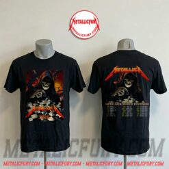 Metallica M72 Frankfurt 2026 Pop-up Shop T-Shirt – Deutsche Bank Park, Germany - Setlist Back Print