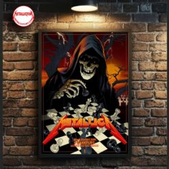 Metallica M72 Frankfurt Night 1 Pop-Up Shop Poster - May 22, 2026 in Germany - Grim Reaper playing chess