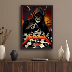 Metallica M72 Frankfurt Night 1 Pop-Up Shop Poster - May 22, 2026 in Germany - Grim Reaper playing chess