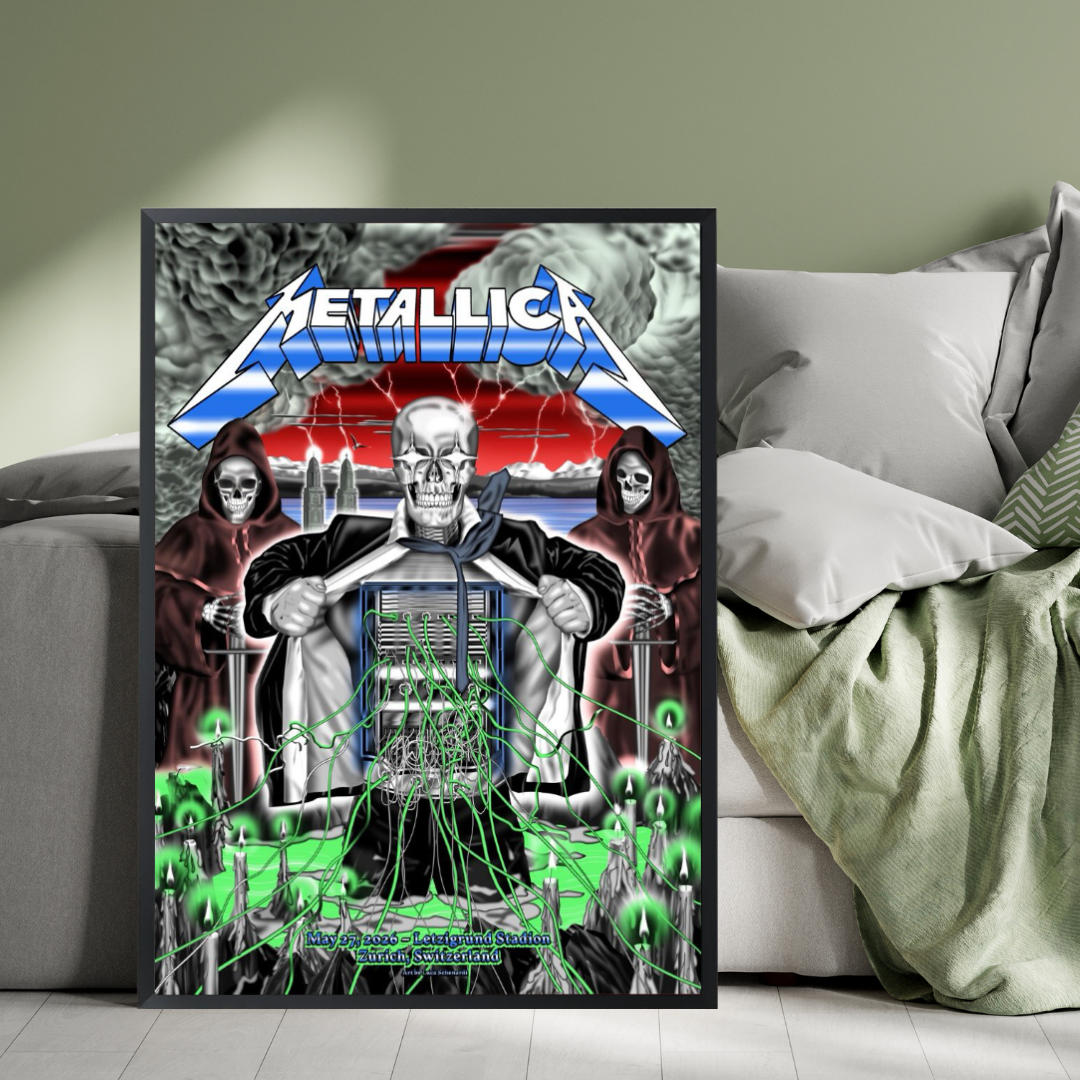 Metallica M72 Zürich Switzerland Poster - May 27, 2026 at Stadion Letzigrund