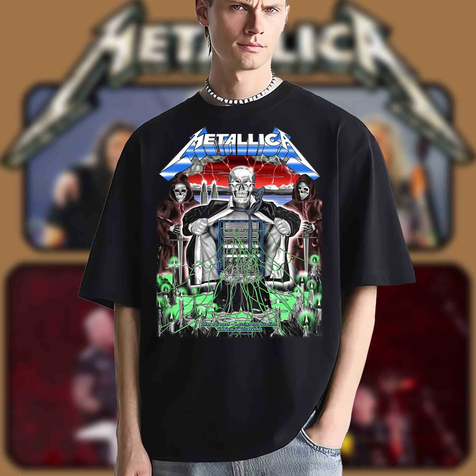 Metallica M72 Zürich Switzerland T-Shirt - May 27, 2026 at Stadion Letzigrund