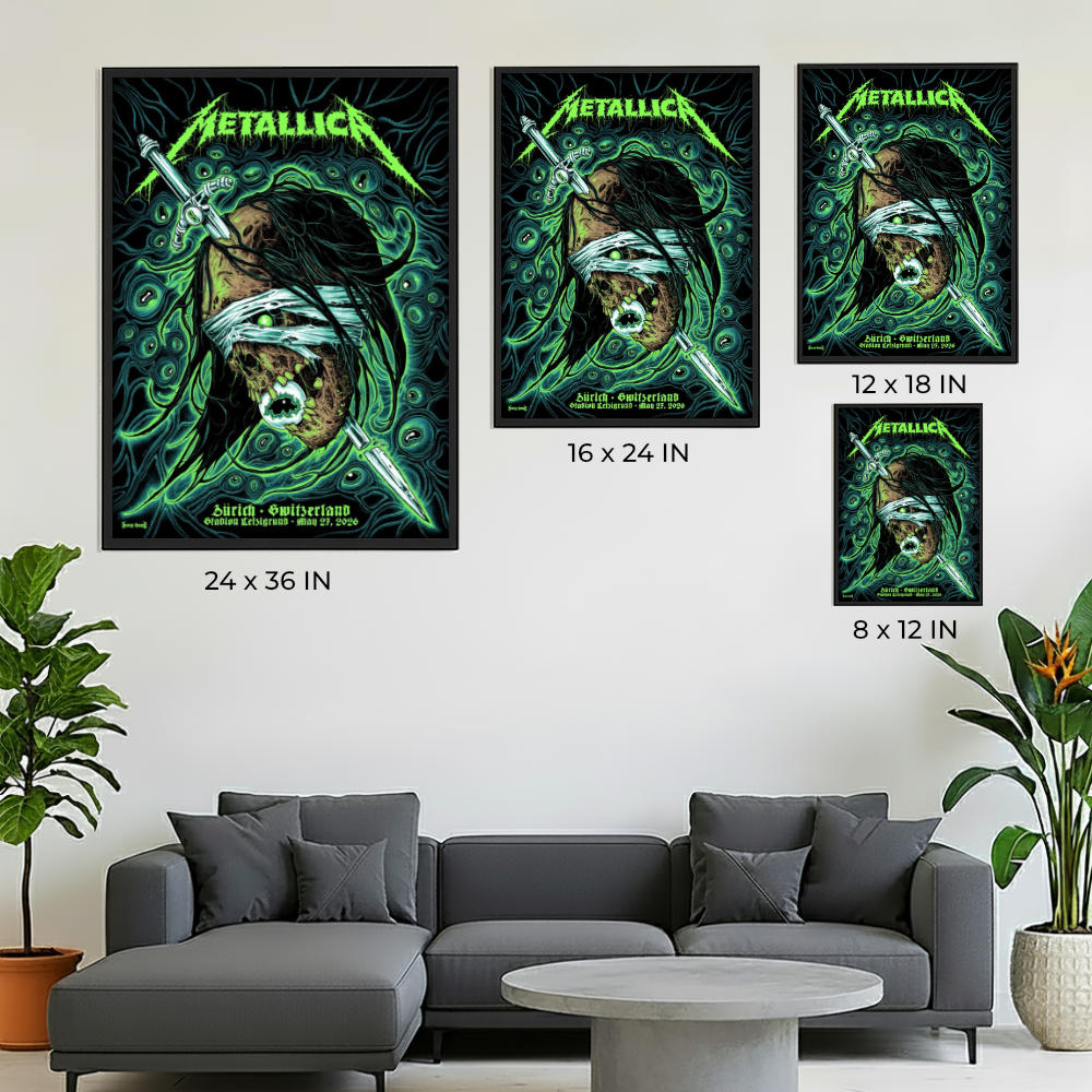 Metallica M72 Zürich Switzerland The Eye-Eater Poster – Stadion Letzigrund, May 27 2026