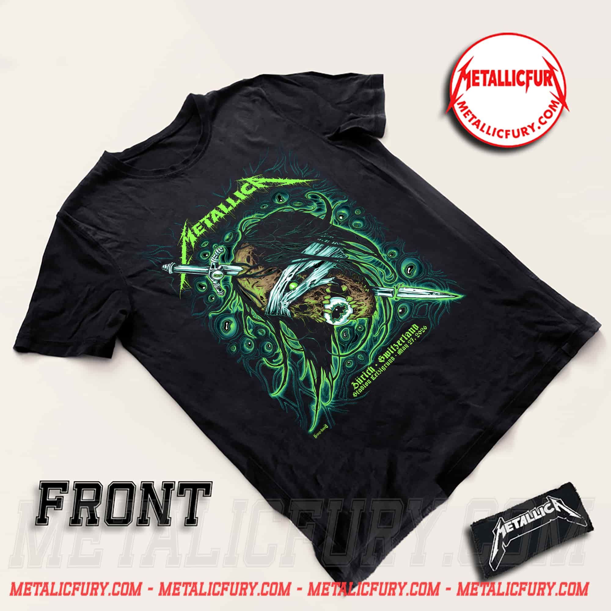 Metallica M72 Zürich Switzerland The Eye Eater T-Shirt – Stadion Letzigrund, May 27 2026