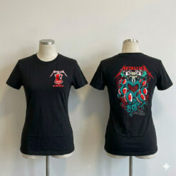 Metallica Red Cross Blood Drive M72 World Tour Europe Blood Ktulu Two Sided T-Shirt