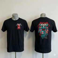 Metallica Red Cross Blood Drive M72 World Tour Europe Blood Ktulu Two Sided T-Shirt