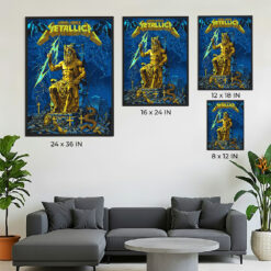 Official Metallica M72 Athens 2026 Tour Poster by Revolverdart - Olympic Stadium, Greece