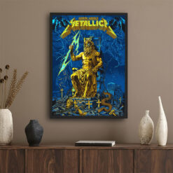 Official Metallica M72 Athens 2026 Tour Poster by Revolverdart - Olympic Stadium, Greece
