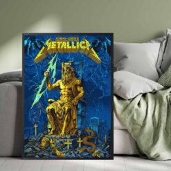 Official Metallica M72 Athens 2026 Tour Poster by Revolverdart - Olympic Stadium, Greece