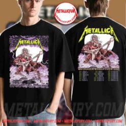 Metallica Budapest 2026 Double-Sided T-Shirt - Night 1, June 11 in Hungary - World Tour Backprint