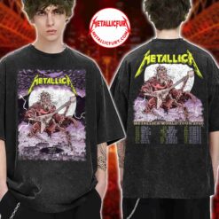 Metallica Budapest 2026 Double-Sided T-Shirt - Night 1, June 11 in Hungary - World Tour Backprint