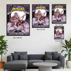 Metallica Budapest 2026 Poster Night 1 - Puskás Aréna Hungary (June 11) - Concert Merch