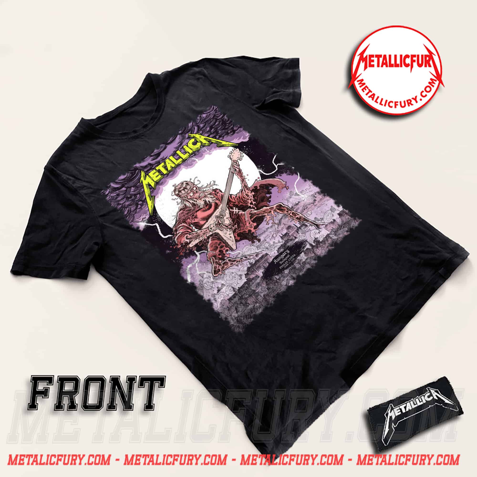 Metallica Budapest 2026 The Undead King T-Shirt