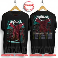 Metallica Cardiff 2026 Red Dragon Double-Sided T-Shirt June 28 Principality Stadium Wales