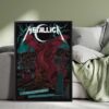 Metallica Cardiff 2026 Red Dragon Poster - June 28 at Principality Stadium, Wales