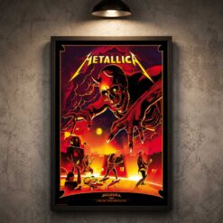 Metallica M72 Bologna Italy 2026 Poster - The Demon of La Rossa, June 03 at Stadio Renato Dall'Ara