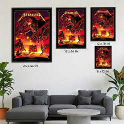 Metallica M72 Bologna Italy 2026 Poster - The Demon of La Rossa, June 03 at Stadio Renato Dall'Ara