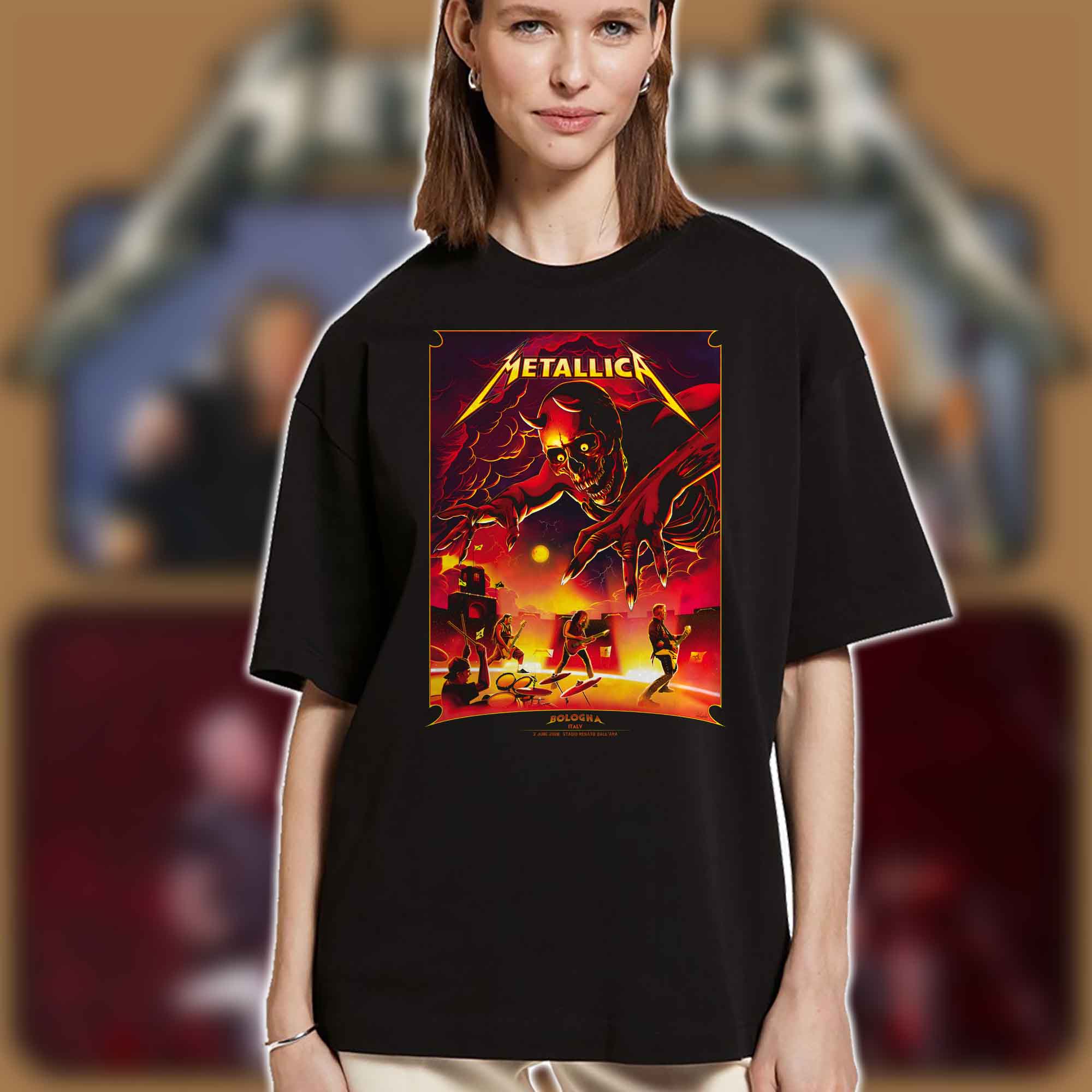 Metallica M72 Bologna Italy 2026 The Demon Art T-Shirt