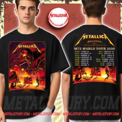 Metallica M72 Bologna The Demons Double-Sided T-Shirt – Setlist Back Print Stadio Renato Dall’Ara