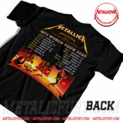 Metallica M72 Bologna The Demons Double-Sided T-Shirt – Setlist Back Print Stadio Renato Dall’Ara