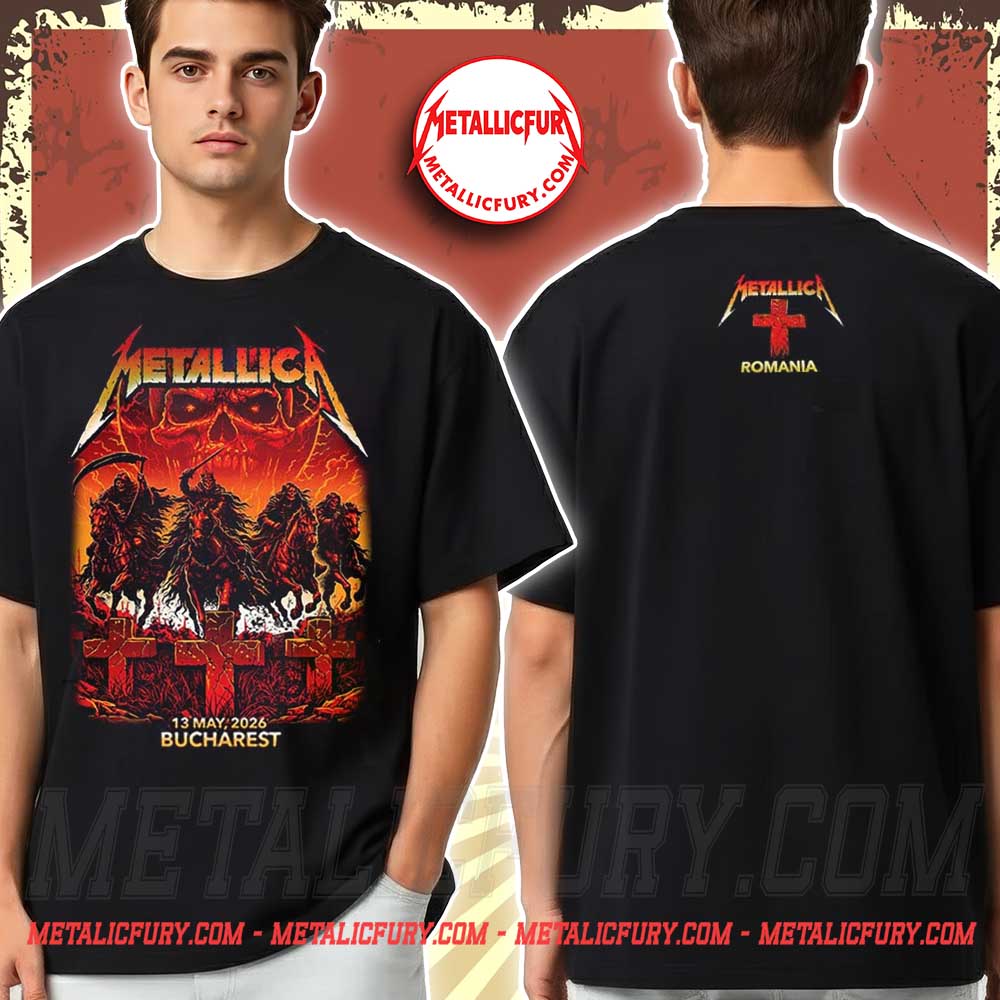 Metallica M72 Bucharest Romania 2026 The Four Horsemen T-Shirt