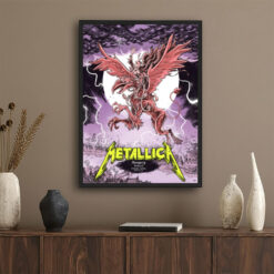 Metallica M72 Budapest 2026 Poster – Night 2, June 13 at Puskás Aréna Hungary – Artwork by Mark Laszlo