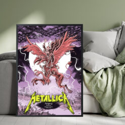 Metallica M72 Budapest 2026 Poster – Night 2, June 13 at Puskás Aréna Hungary – Artwork by Mark Laszlo