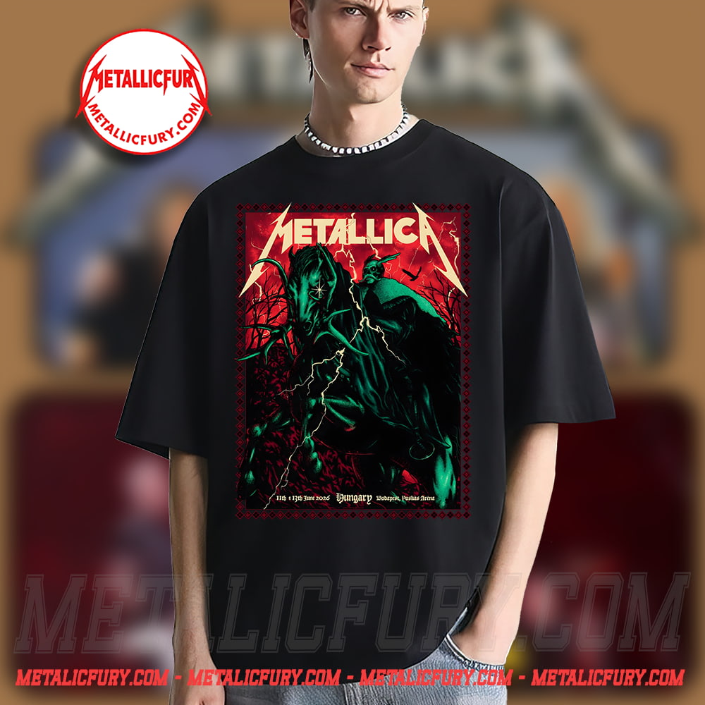 Metallica M72 Budapest Hungary 2026 Carpathian Nightrider T-Shirt