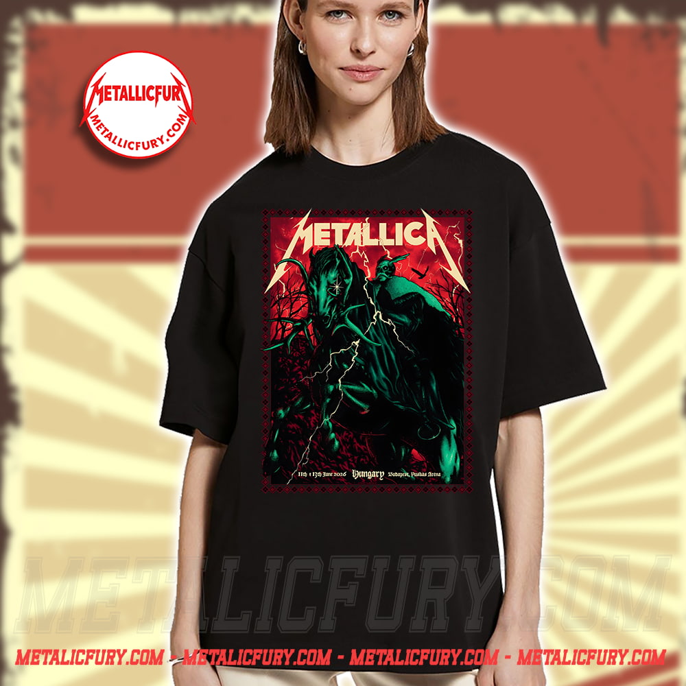 Metallica M72 Budapest Hungary 2026 Carpathian Nightrider T-Shirt