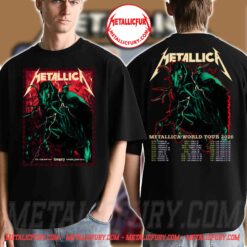 Metallica M72 Budapest Pop-Up Shop Double-Sided T-Shirt – Setlist Back Print