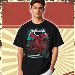 Metallica M72 Cardiff 2026 Red Dragon Artwork T-Shirt