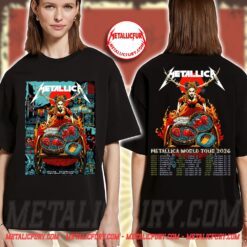 Metallica M72 Dublin 2026 Double-Sided T-Shirt - Night 2, June 21 at Aviva Stadium
