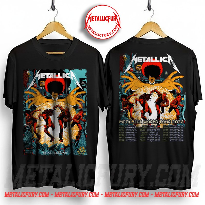 Metallica M72 Dublin Ireland Night 1 Double-Sided T-Shirt - June 19 at Aviva Stadium - Setlist Back Print