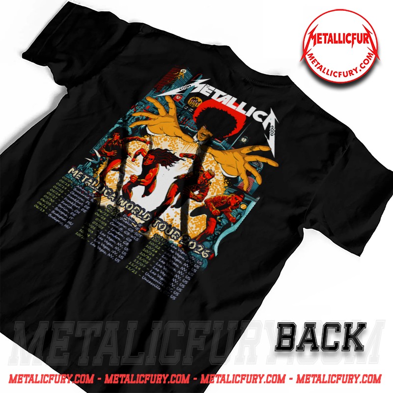 Metallica M72 Dublin Ireland Night 1 Double-Sided T-Shirt - June 19 at Aviva Stadium - Setlist Back Print