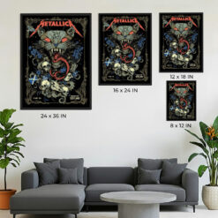 Metallica M72 Glasgow 2026 Poster — Wild Cat Edition — 25 June at Hampden Park, Scotland